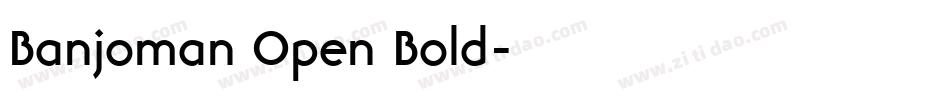 Banjoman Open Bold字体转换
